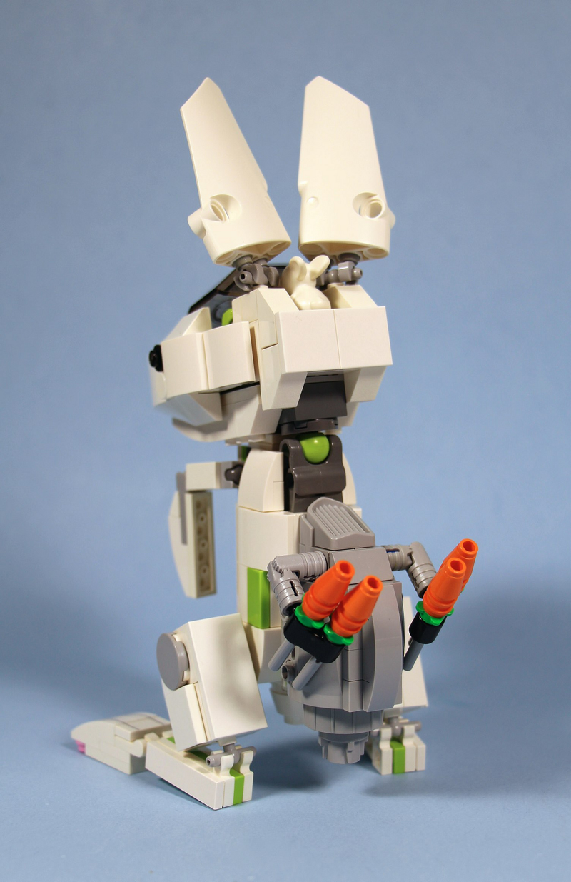 Illustration for article titled Lego Transforming Mecha Bunny